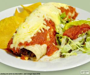 Puzzle de Burrito gratinado