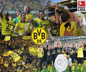 Puzzle de BV 09 Borussia Dortmund, campeón Bundesliga 2010-11