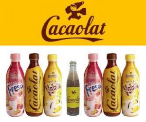 Puzzle de Cacaolat es una marca de batido de leche y cacao, aunque también hay batidos de vainilla y fresa.