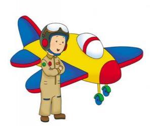 Puzzle de Caillou el aviador