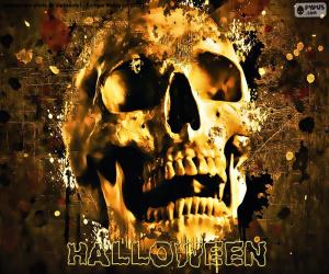 Puzzle de Calavera de Halloween