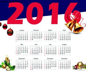 Puzzle de Calendario 2016