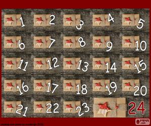 Puzzle de Calendario Adviento regalos