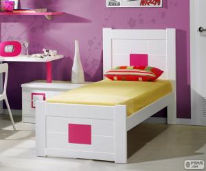 Puzzle de Cama individual con cabezal