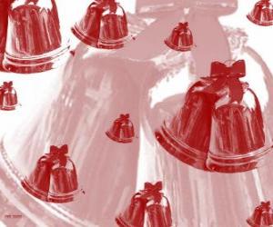 Puzzle de Campanas navideñas, grande y pequeña