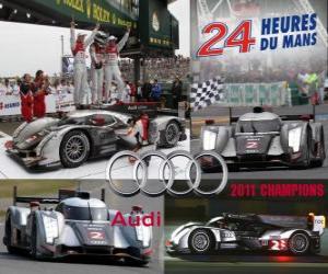 Puzzle de Campeones 24 horas de Le Mans 2011 Audi R18 TDI