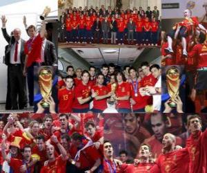 Puzzle de Campeones del mundo en Sudáfrica 2010