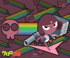 Puzzle de Caporal Giroro, un experto en armas de la serie anime Sargento Keroro