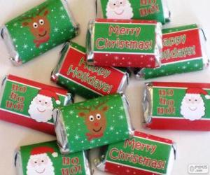 Puzzle de Caramelos para Navidad