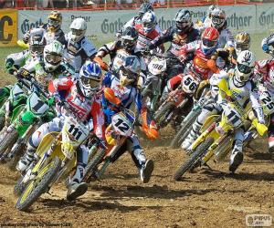 Puzzle de Carrera de Motocross