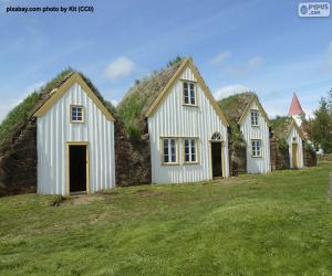 Puzzle de Casas de campo en Islandia