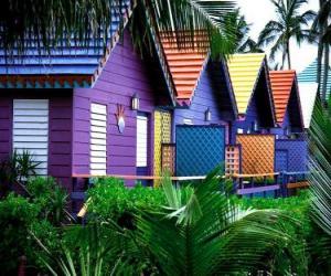 Puzzle de Casas, de colores, Bahamas