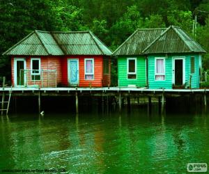Puzzle de Casas sobre pilotes
