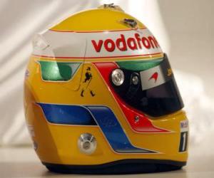 Puzzle de Casco Lewis Hamilton 2010