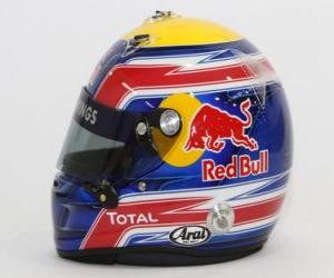 Puzzle de Casco Mark Webber 2010