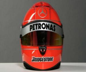 Puzzle de Casco Michael Schumacher 2010