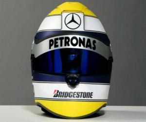 Puzzle de Casco Nico Rosberg 2010