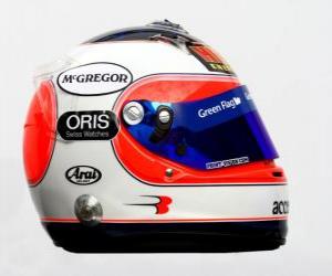 Puzzle de Casco Rubens Barrichello 2010