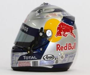 Puzzle de Casco Sebastian Vettel 2010