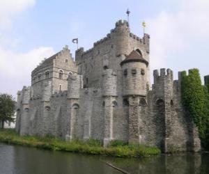 Puzzle de Castillo de los Condes de Gante, Bélgica