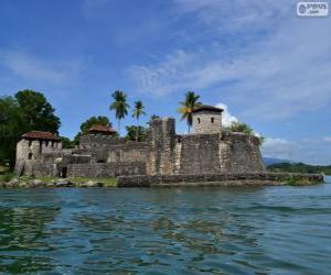 Puzzle de Castillo de San Felipe de Lara, Rio Dulce, Guatemala