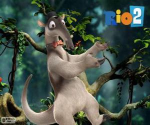 Puzzle de Charlie, un oso hormiguero que baila claqué, Rio 2