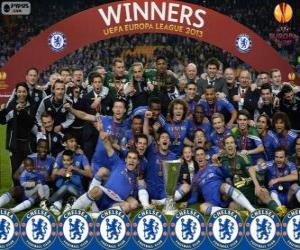 Puzzle de Chelsea FC, campeón UEFA Europa League 2012-2013