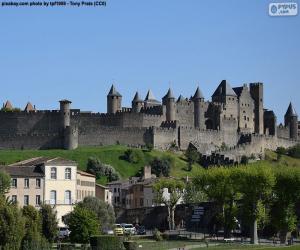 Puzzle de Ciudad fortificada de Carcasona, Francia