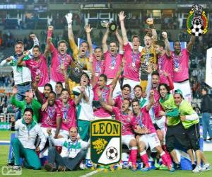 Puzzle de Club León F.C., campeón Clasura México 2014