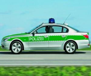 Puzzle de coche de policía - BMW E60 -