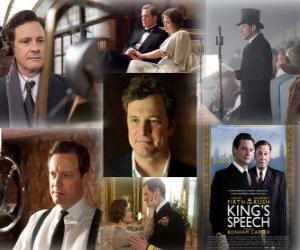 Puzzle de Colin Firth nominado a los Oscars 2011 como mejor actor por El discurso del rey
