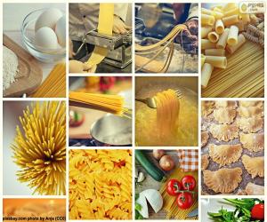 Puzzle de Collage de pasta