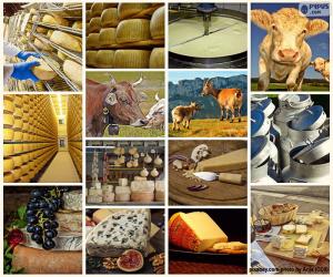 Puzzle de Collage del queso