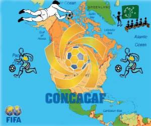 Puzzle de Confederación de Fútbol de Norte, Centroamérica y el Caribe (CONCACAF)