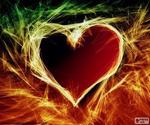 Puzzle de Corazón ardiente