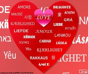 Puzzle de Corazón del amor