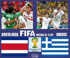 Puzzle de Costa Rica - Grecia, octavos de final, Brasil 2014