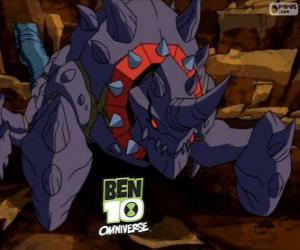 Puzzle de Crabdozer es un alien del Nemetrix, Ben 10 Omniverse