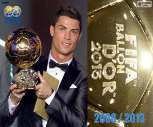 Puzzle de Cristiano Ronaldo Balón de Oro FIFA 2013