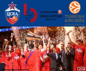 Puzzle de CSKA,campeón Euroliga 2016