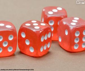 Puzzle de Dados rojos