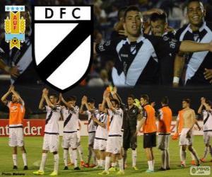 Puzzle de Danubio FC, campeón de la primera división de fútbol de Uruguay 2013-2014