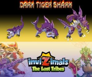 Puzzle de Dark Tiger Shark, última evolución. Invizimals Las Tribus Perdidas. El lado oscuro del amo de los Invizimals no es una criatura malvada