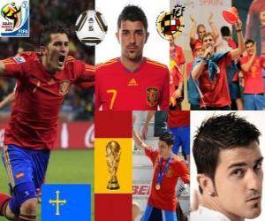 Puzzle de David Villa (El gol de España) delantero Selección Española
