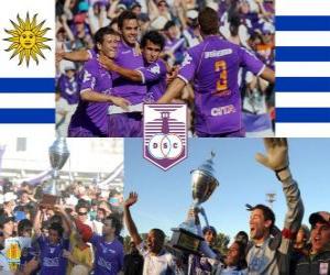 Puzzle de Defensor Sporting Club campeón del Torneo Apertura 2010 (URUGUAY)