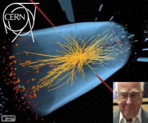 Puzzle de Descubrimiento de la partícula del Bosón de Higgs llamada Partícula de Dios (Peter Higgs)