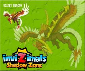 Puzzle de Desert Dragon. Invizimals La otra dimensión. Este poderoso dragón controla el sol y vive en las cuevas del desierto del Gobi