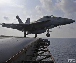 Puzzle de Despegue de un avión F18