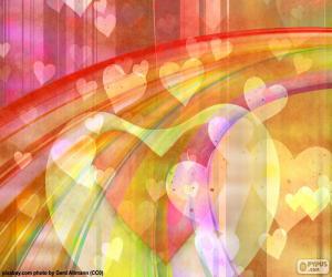 Puzzle de Dibujo de corazones