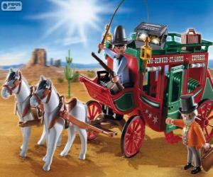 Puzzle de Diligencia de Playmobil